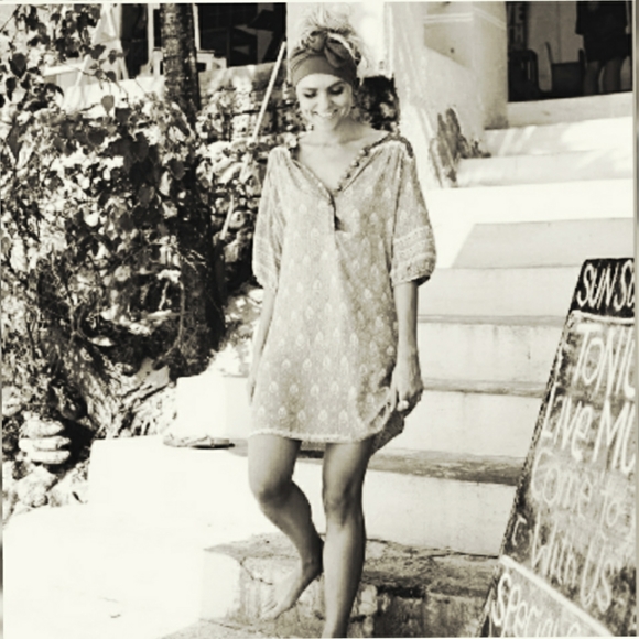 Oracle Tunic Mini Dress Indigo Spell Designs XS playdress blue gypsy collective - Picture 6 of 11